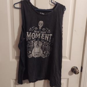 Seize Your Moment Mineral Wash Graphic Tee Tank, Torrid Size 3 (24 equivalent)